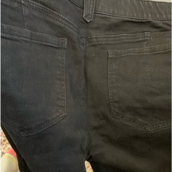 Black Democracy Karessa Rolled Cuff Ankle Skimmer Skinny - Size 12 - Picture 4 of 5